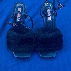 All black high heels size 6 never used